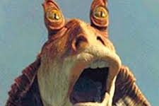 JarJar Binks afraid