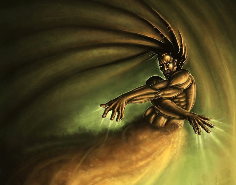 A genie scarily granting a wish